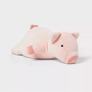 Rare! Target Pink Pig Weighted Pillowfort Plush